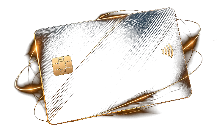 A Fortress Visa card in black and gold